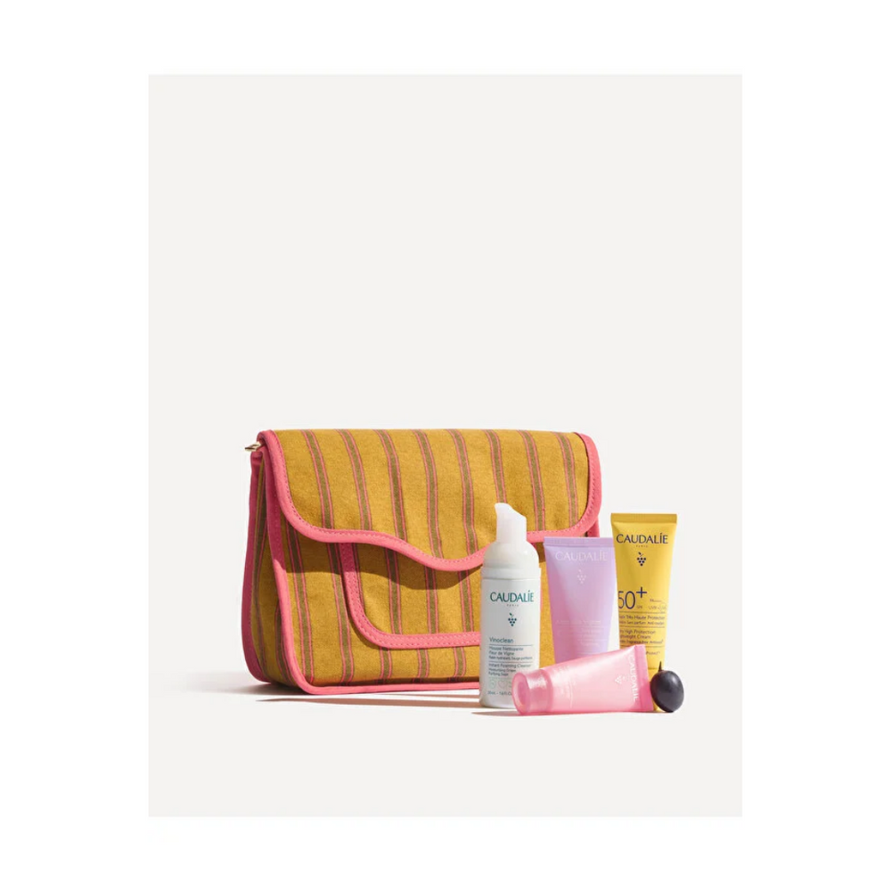 Caudalie Summer Pouch Travel Skincare Set 4 Pieces