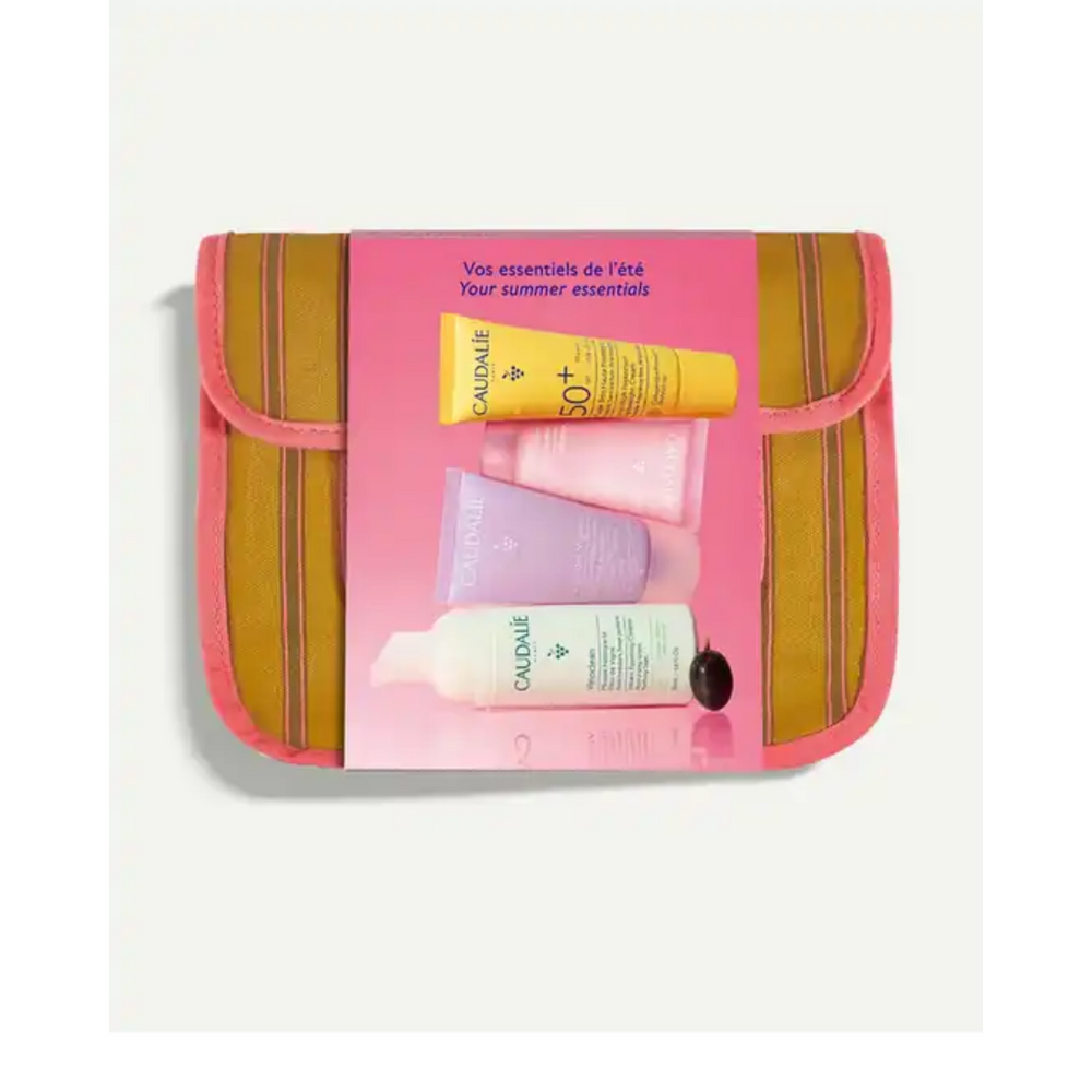 Caudalie Summer Pouch Travel Skincare Set 4 Pieces