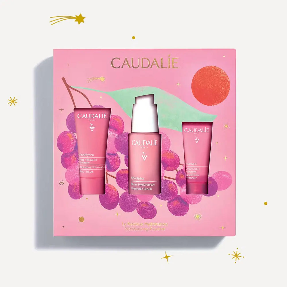 Caudalie Vinohydra Hydrating Skincare Routine Set with Hyaluronic Serum