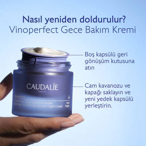 Caudalie Vinoperfect Brightening Glycolic Night Cream Refill 50 ml