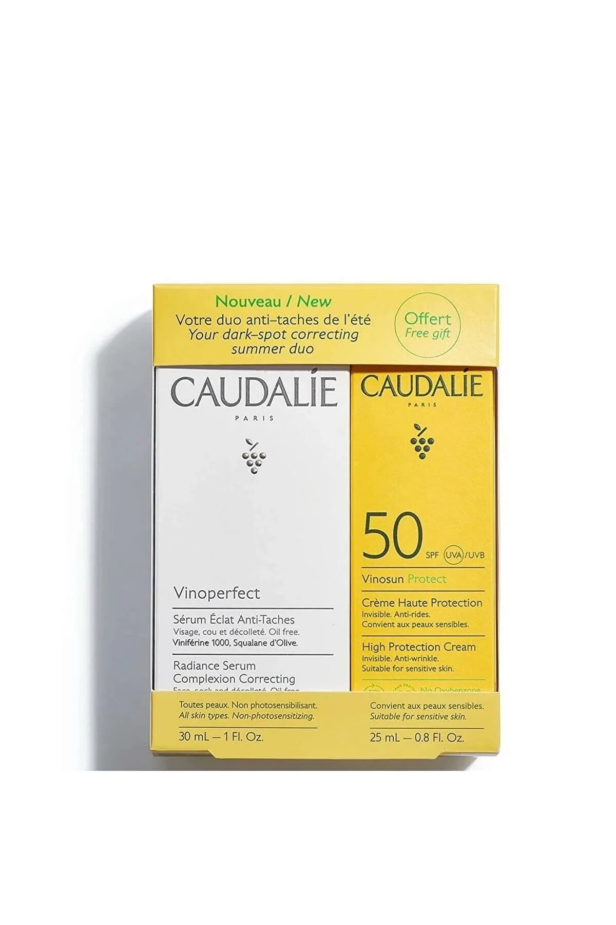 Caudalie Vinoperfect Serum 30ml +Suncare | Beauty Care Bag
