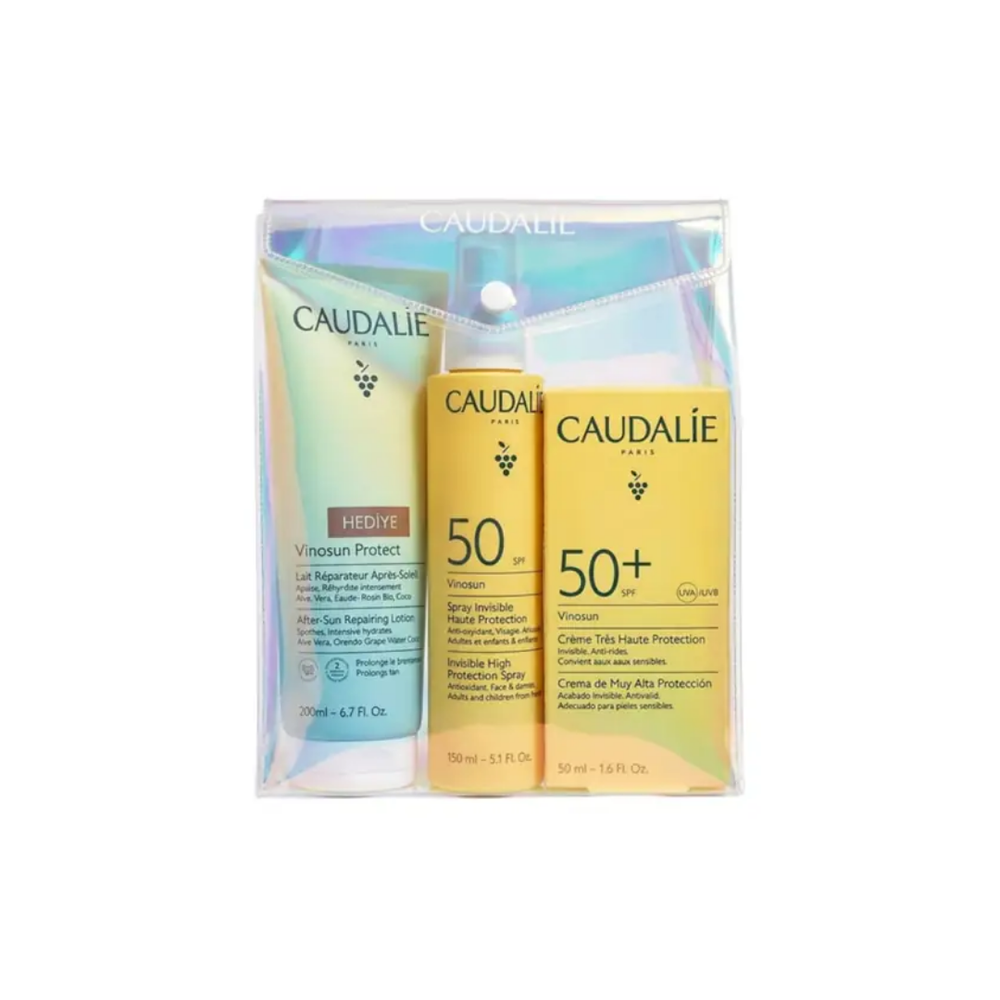 Caudalie Vinosun Protect Sun Care Set with After Sun Lotion 3-Piece