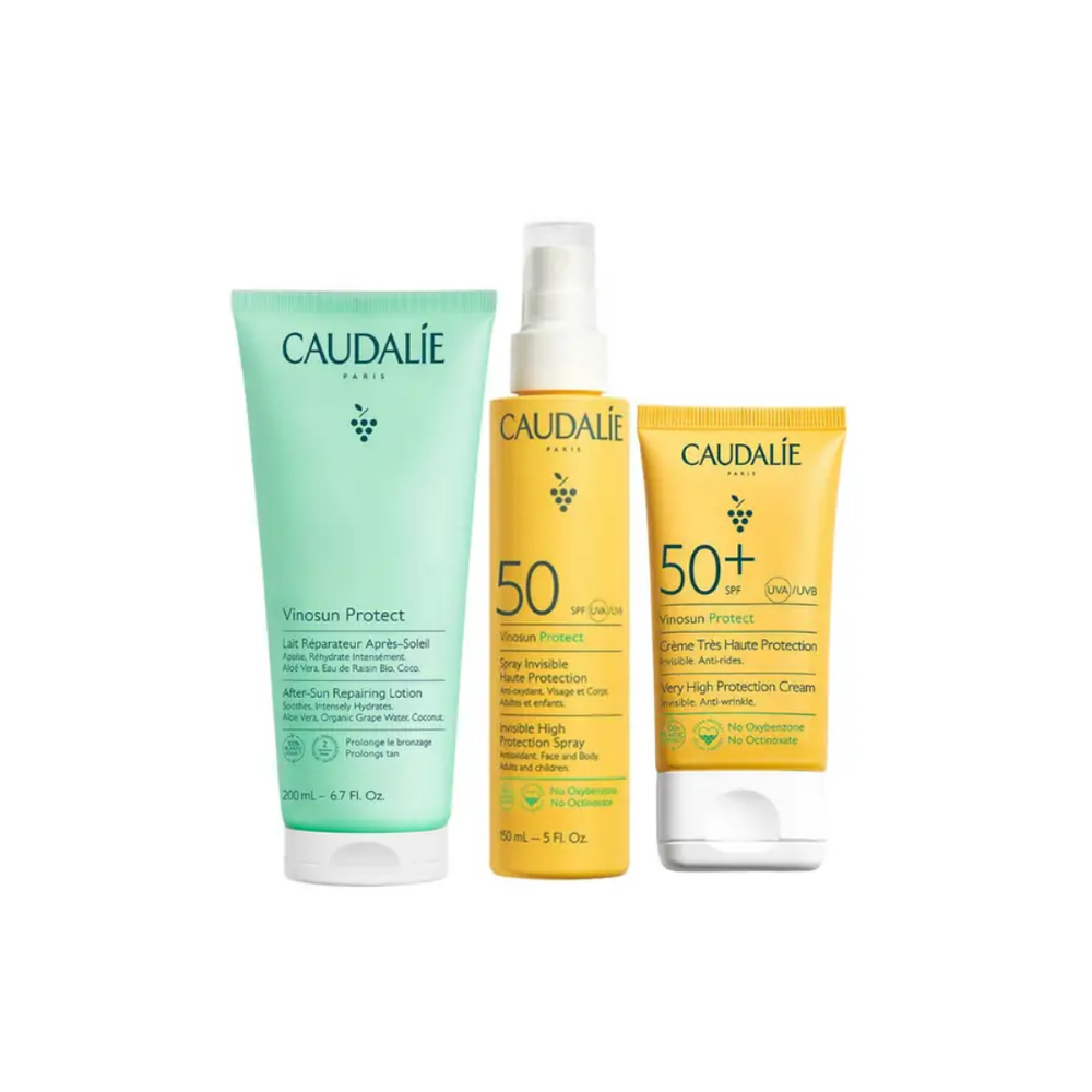 Caudalie Vinosun Protect Sun Care Set with After Sun Lotion 3-Piece