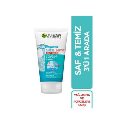 Garnier Skin Naturals 3-in-1 Face Cleanser, Exfoliator & Mask - Oil Control, Salicylic Acid, 5.07 fl oz - image 3