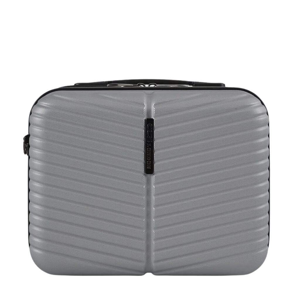 Ccs 5266 Hard Shell Makeup Bag in Silver
