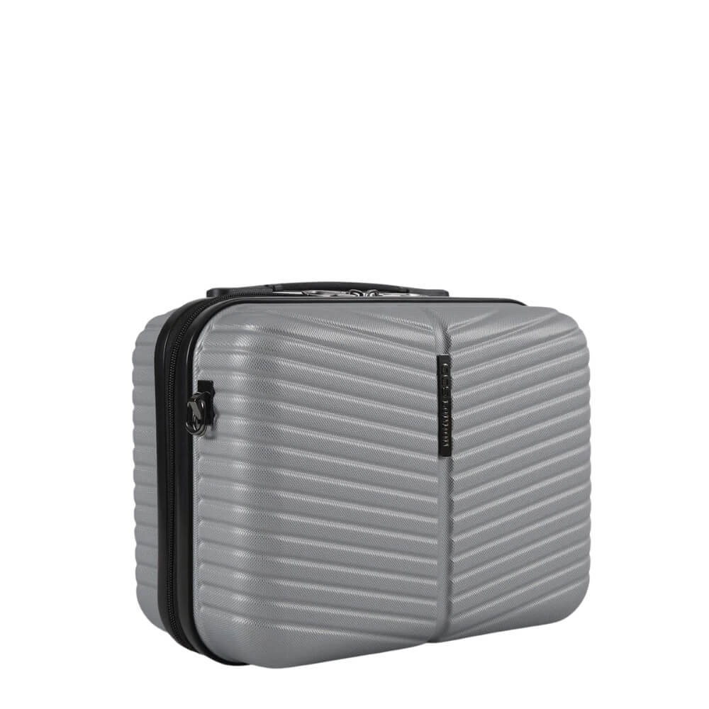Ccs 5266 Hard Shell Makeup Bag in Silver