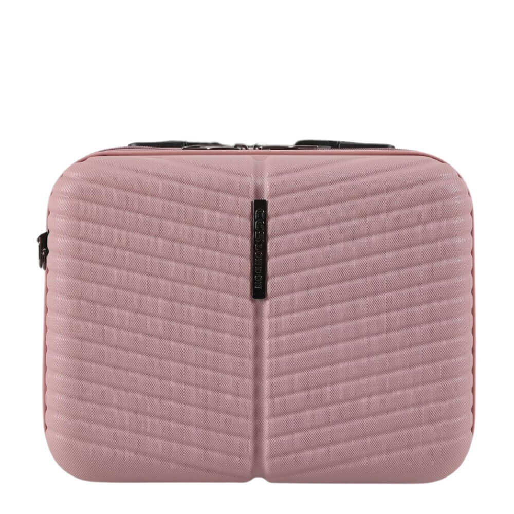 Ccs 5266 Hard Shell Makeup Bag in Powder Pink