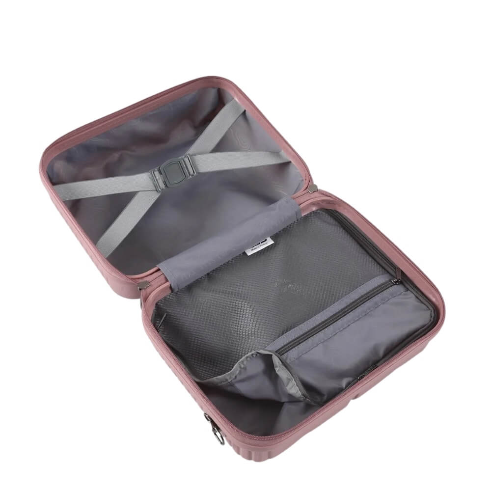 Ccs 5266 Hard Shell Makeup Bag in Powder Pink