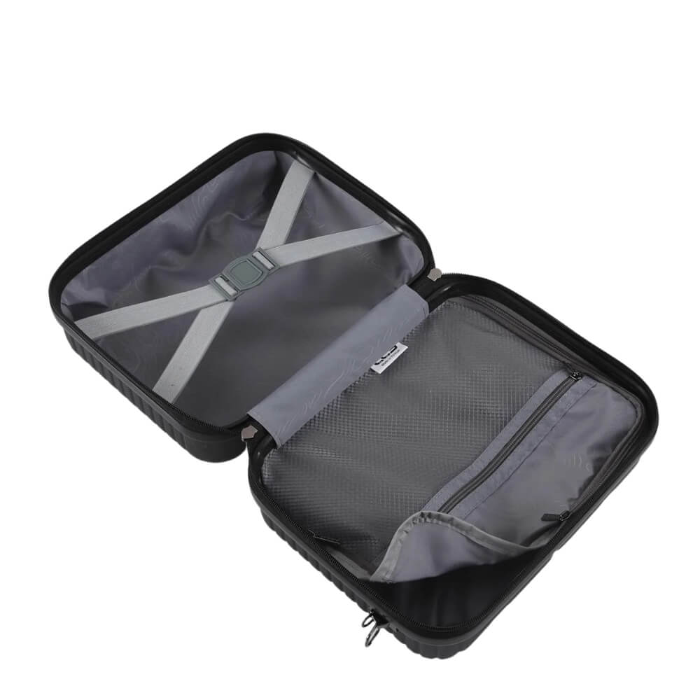 CCS 5266 Hard Shell Makeup Case in Black