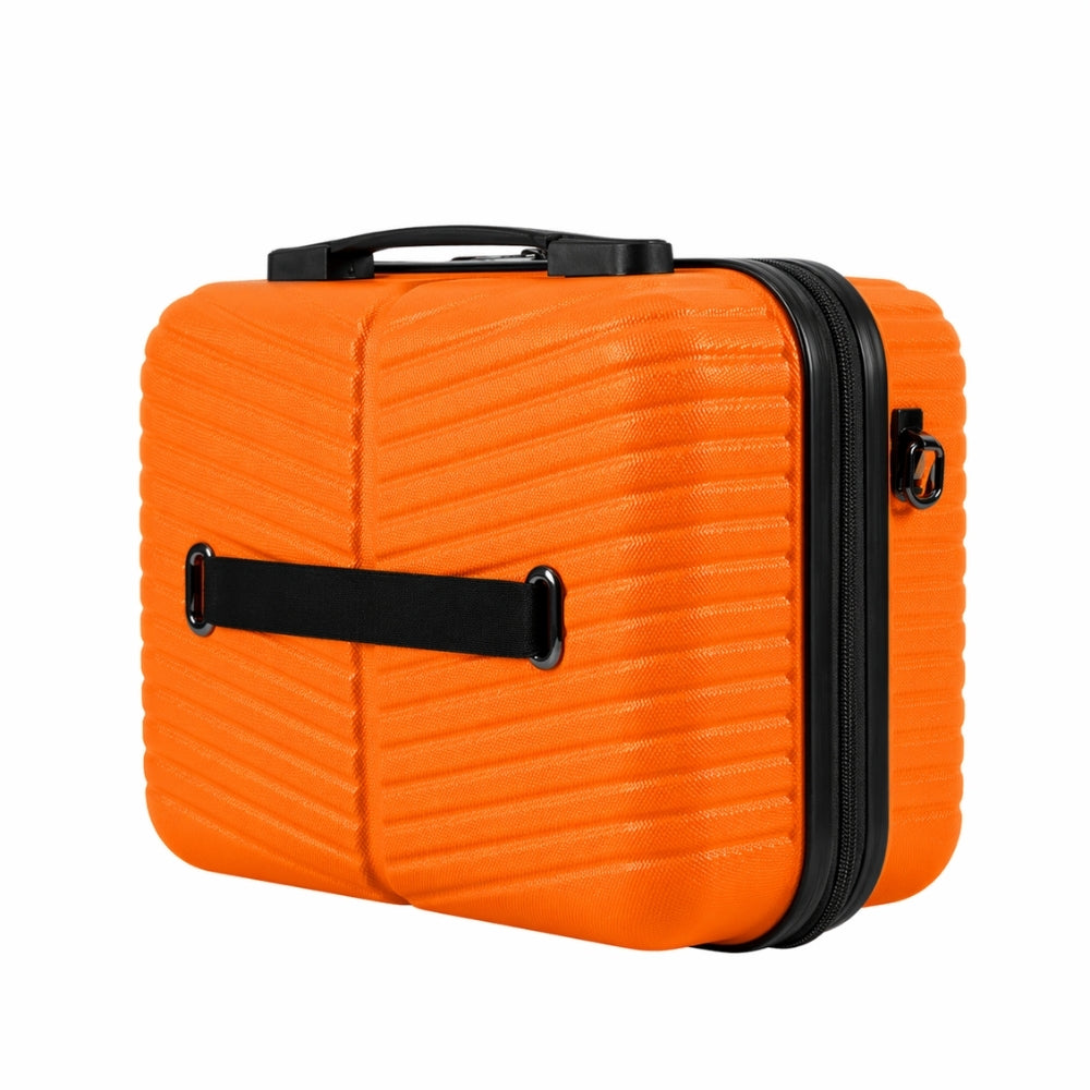 Ccs 5266 Hard Shell Makeup Bag in Orange