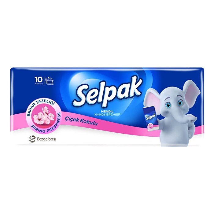 Selpak Spring Flowers Pocket Tissue - Super Absorbent - 10 Packs - Hygiene Products