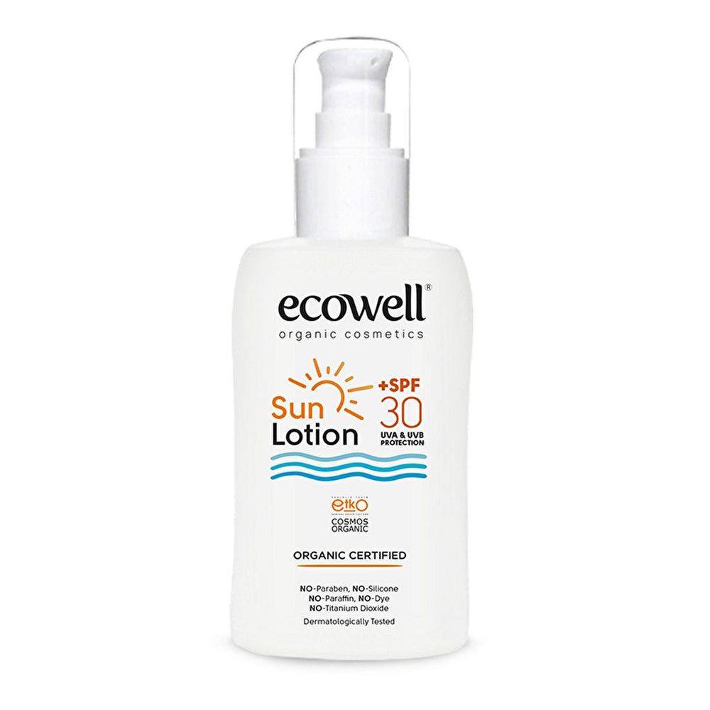Ecowell Organic Sunscreen Lotion - 30 SPF, Vegan & Mineral UVA UVB Protection, Moisturizing & Eco-Friendly - view 5