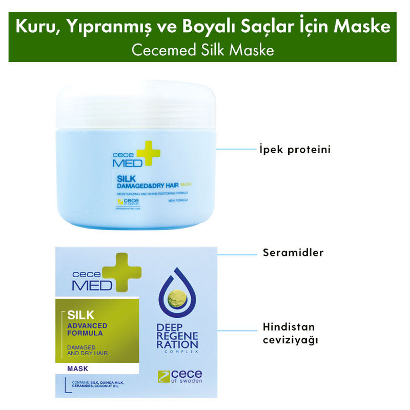 Cecemed Hair Mask for Dry and Color-Treated Hair 200 ml