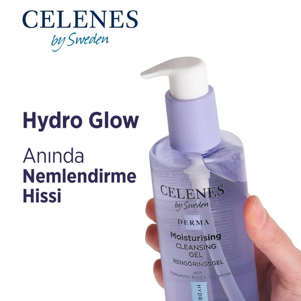 Celenes Derma Moisturizing Face Wash Gel for Dry Skin 250 ml