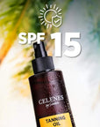 Celenes Herbal Bronzing Sun Oil SPF 15 for Natural Glow 200ml