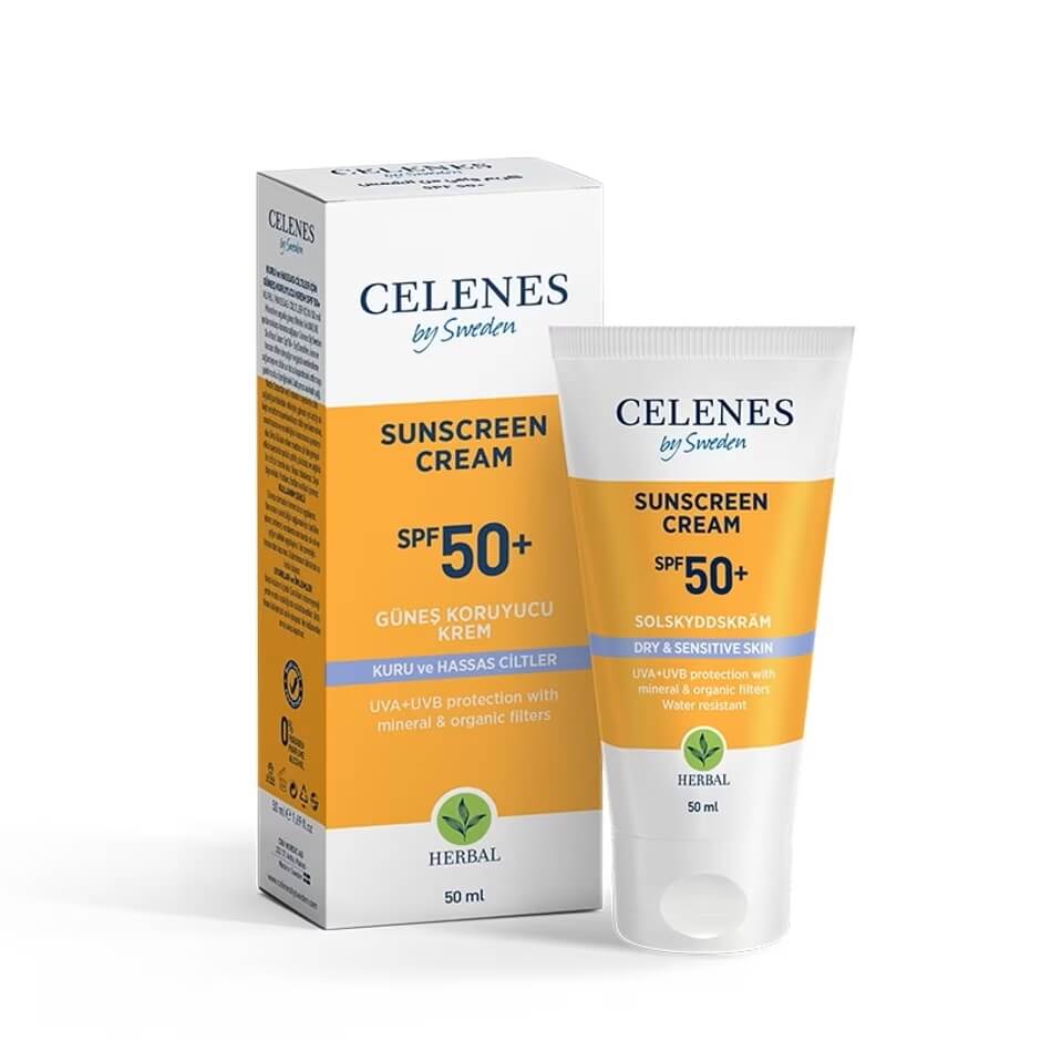 Celenes Herbal Dry &amp; Sensitive Sunscreen SPF 50 50ml