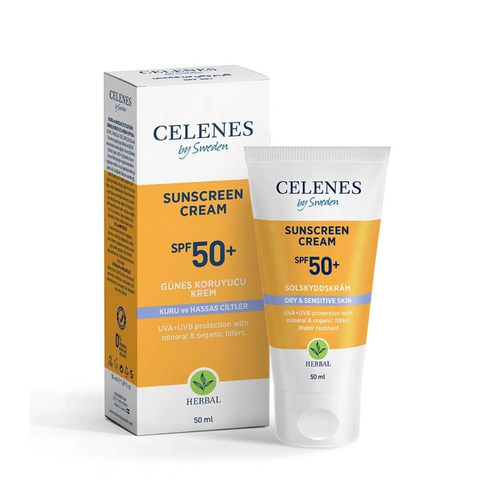 Celenes Herbal Dry &amp; Sensitive Sunscreen SPF 50 50ml