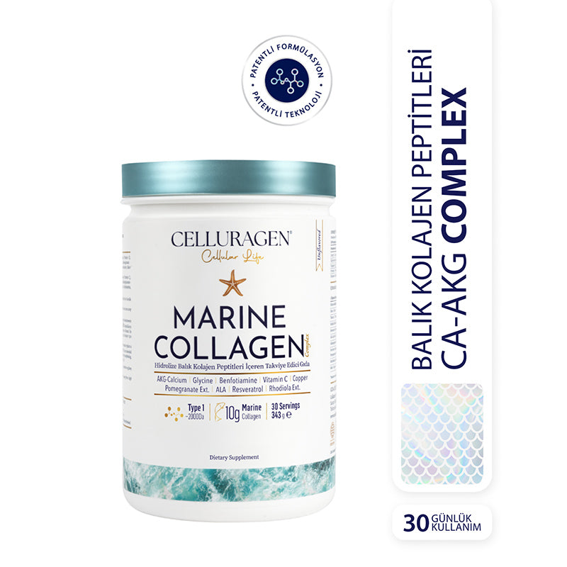 Celluragen Marine Collagen Type-1 Powder Supplement 343g