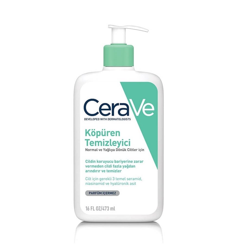 CeraVe Foaming Cleanser 16oz - Gentle Gel Formula | For Normal to Oily Skin