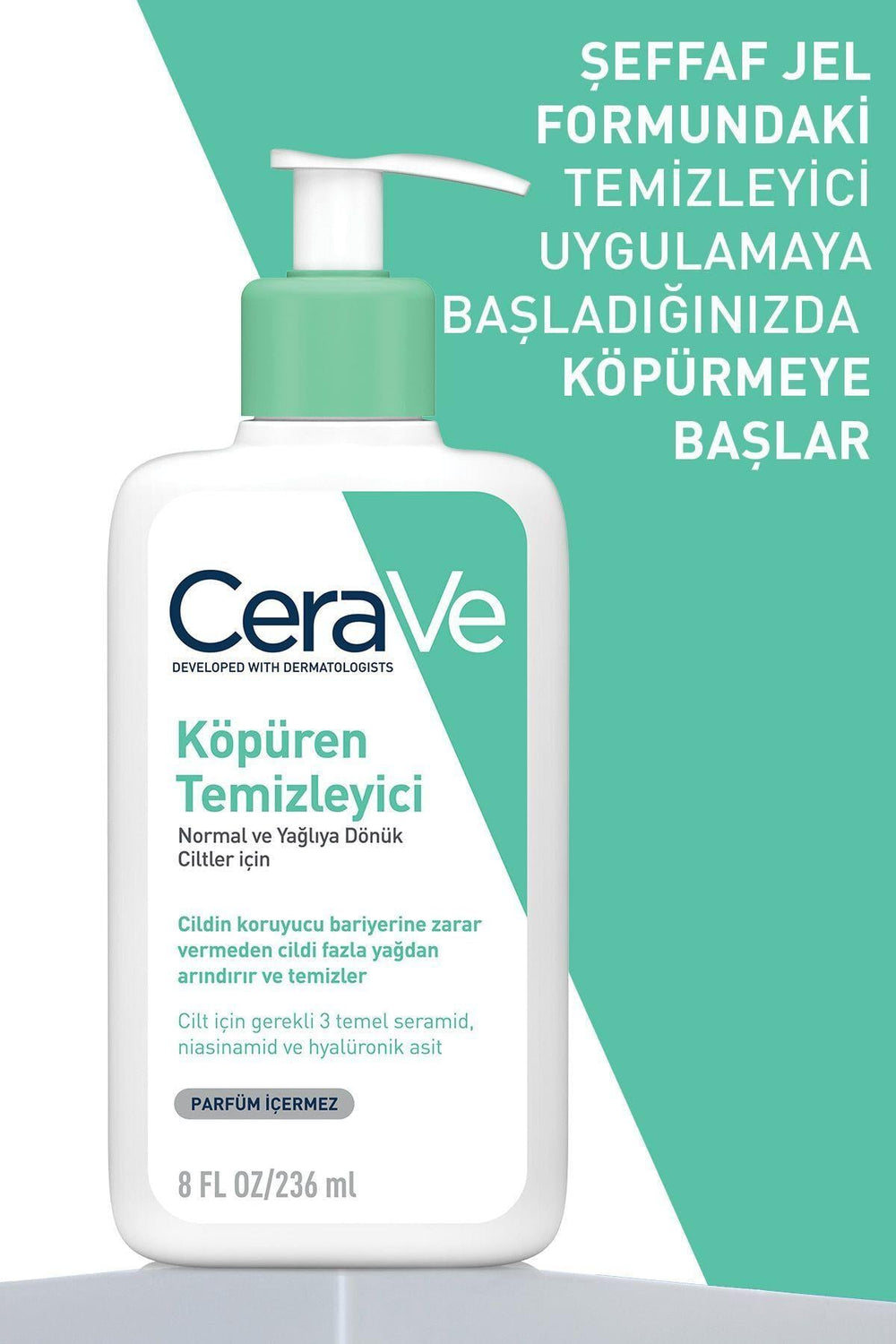 CeraVe Foaming Cleanser Set for Normal to Oily Skin 236ml x2