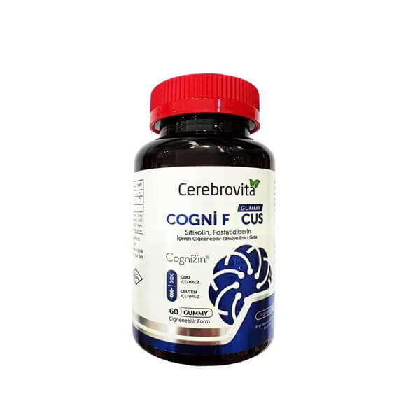 Cerebrovita Cogni Focus Daily Brain Support Gummies 60 Count