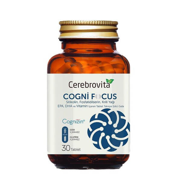 Cerebrovita Cognifocus Daily Brain Support Supplement 30 Tablets