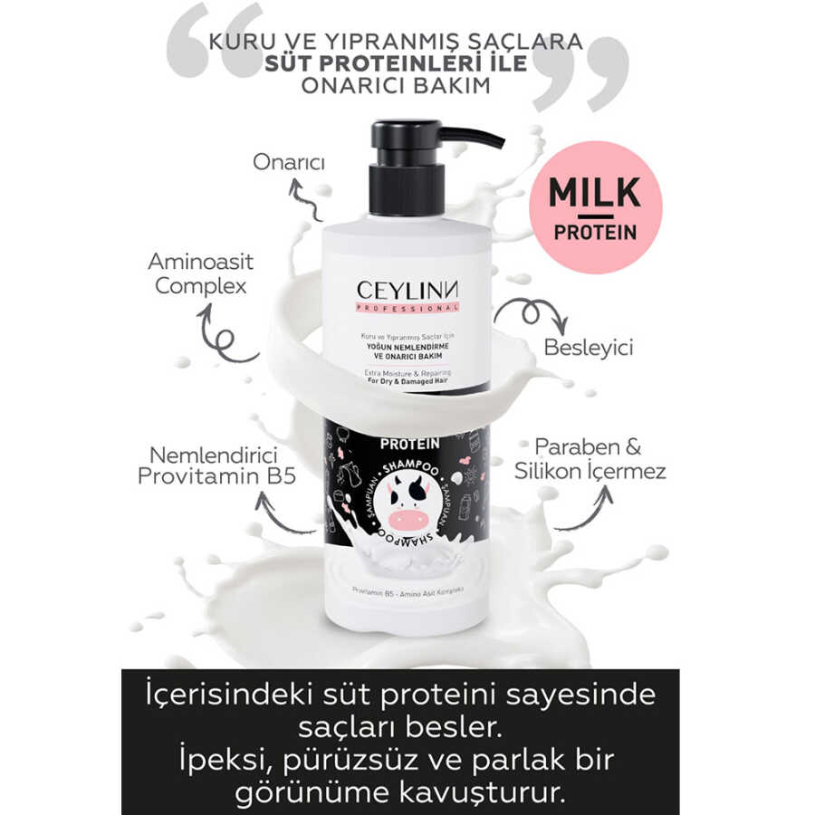 Fonex Ceylinn Milk Protein Shampoo for Dry and Brittle Hair 500 ml