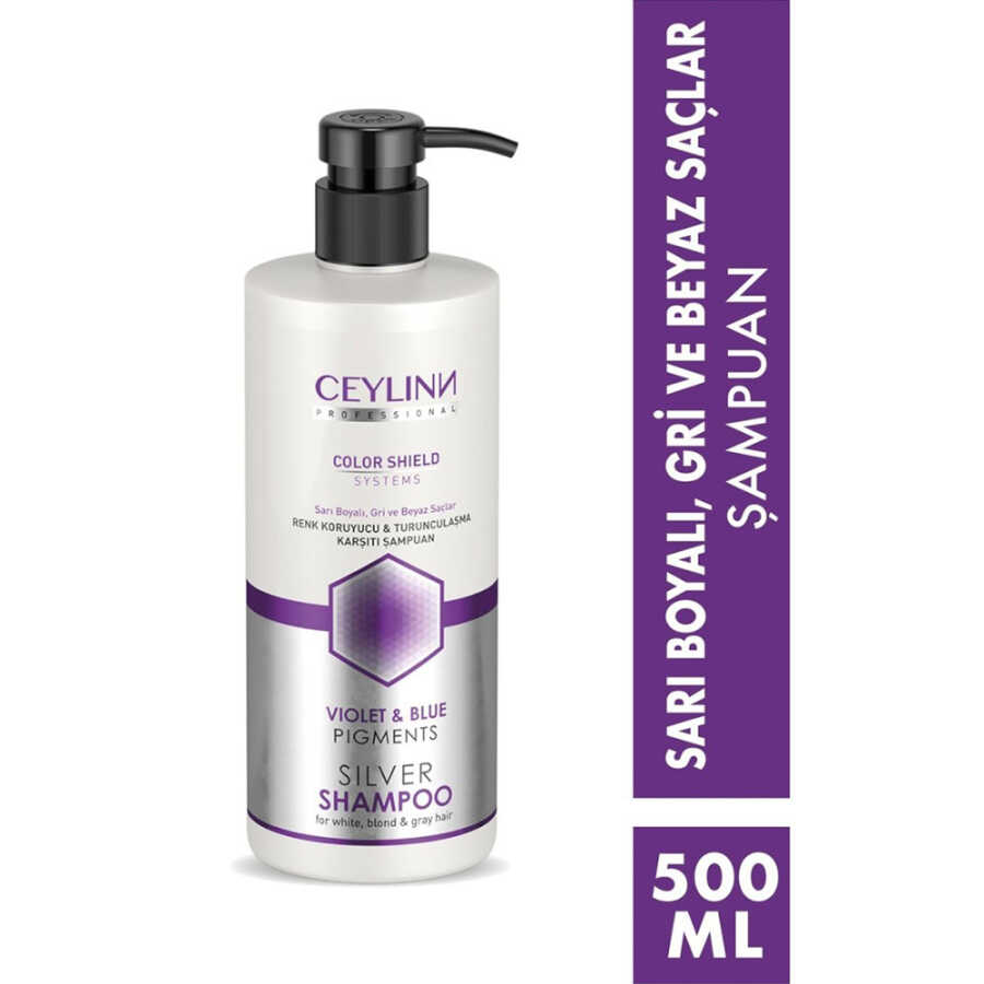 Fonex Ceylinn Silver Shampoo Yellow Tone Neutralizing 500 ml