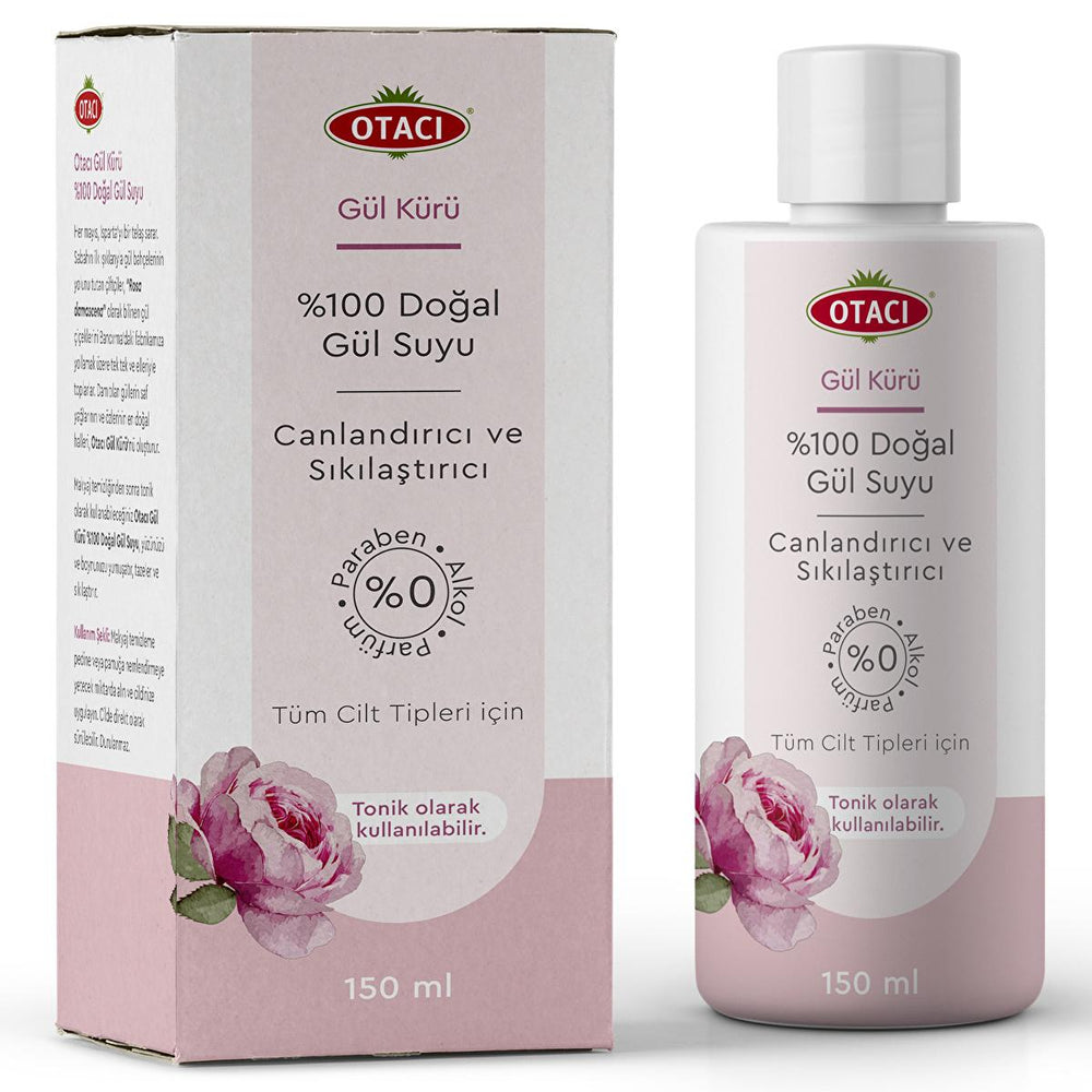 Otacı Natural Rose Water Toner: Softens, Refreshes & Tightens Skin - Rosa Damascena - Refreshing Facial Cleanser & Skin Revitalizer Otacı Rose Water Toner: Natural, Softening, Tightening | Shop Now! rose water toner, natural skin toner, Rosa Damascena rose water, softening face toner, tightening skin toner, rose water face spray, natural facial cleanser, refreshing skin toner, natural skincare, refreshing toner, revitalizing skincare, gentle toner, rose water, facial toner, skin tightening, pore reduction, 