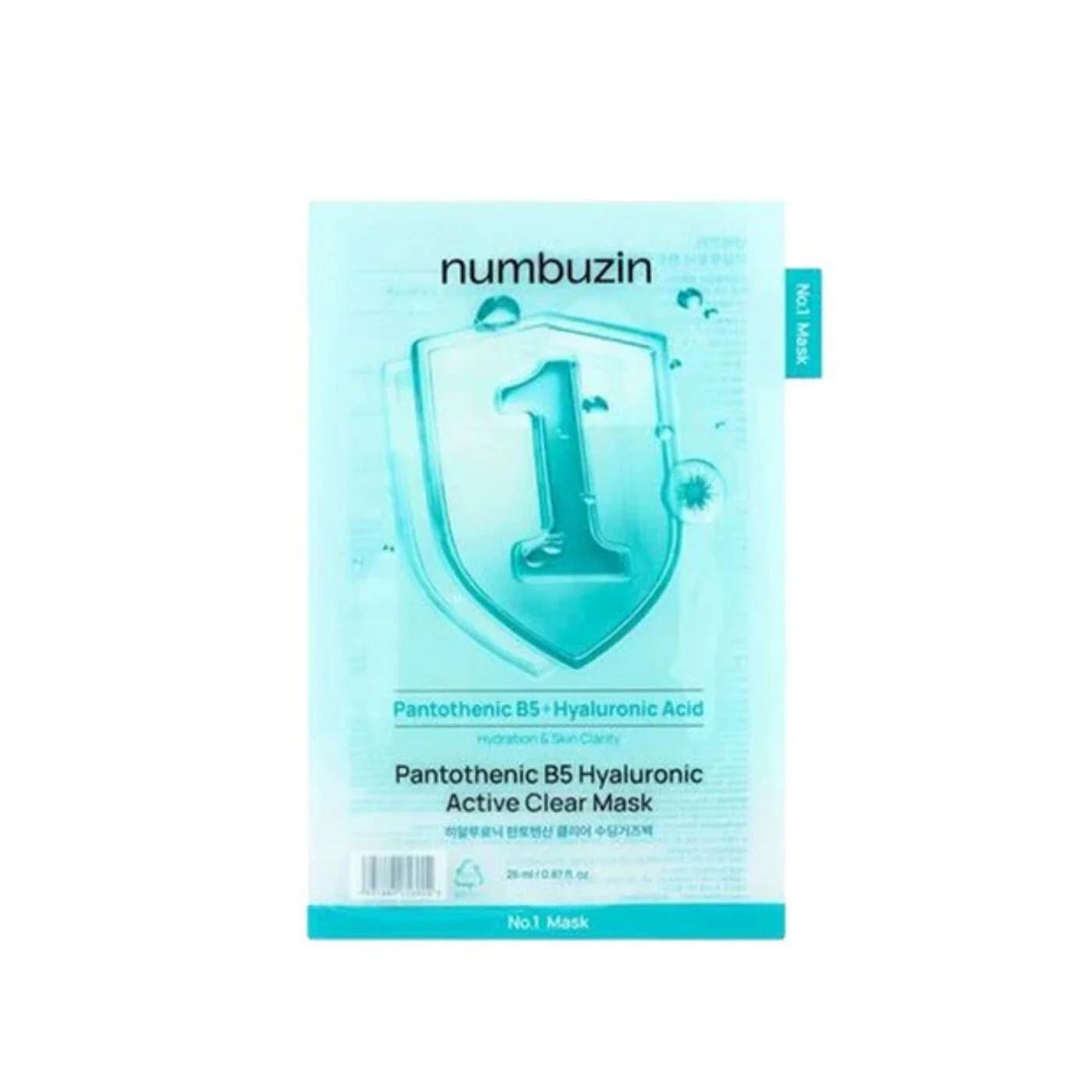Numbuzin No1 Pantothenic B5 Hyaluronic Active Clear Mask 1pc