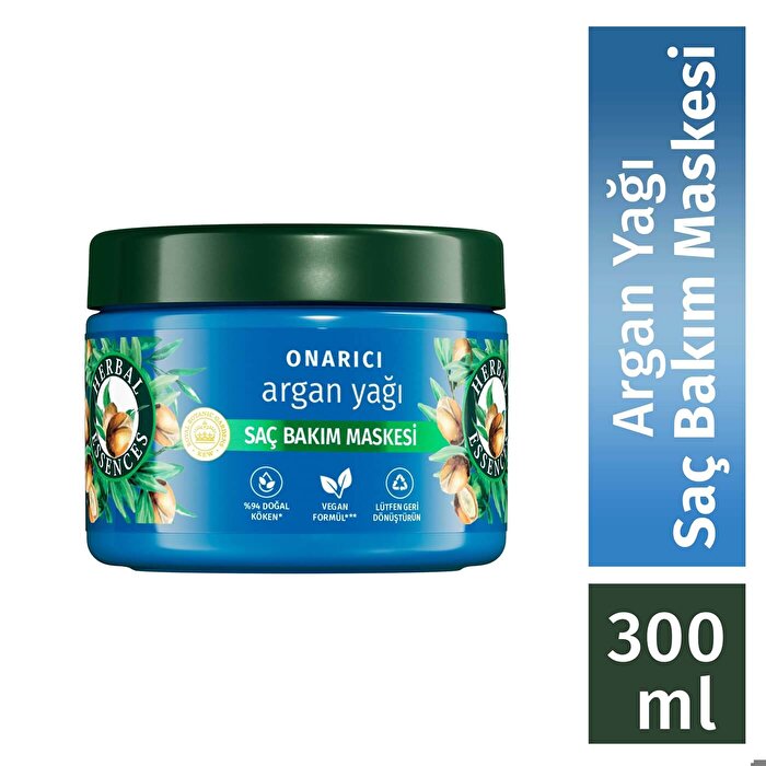 Herbal Essences Repairing Argan Oil Hair Mask 300ml - Nourishing Treatment - view 2