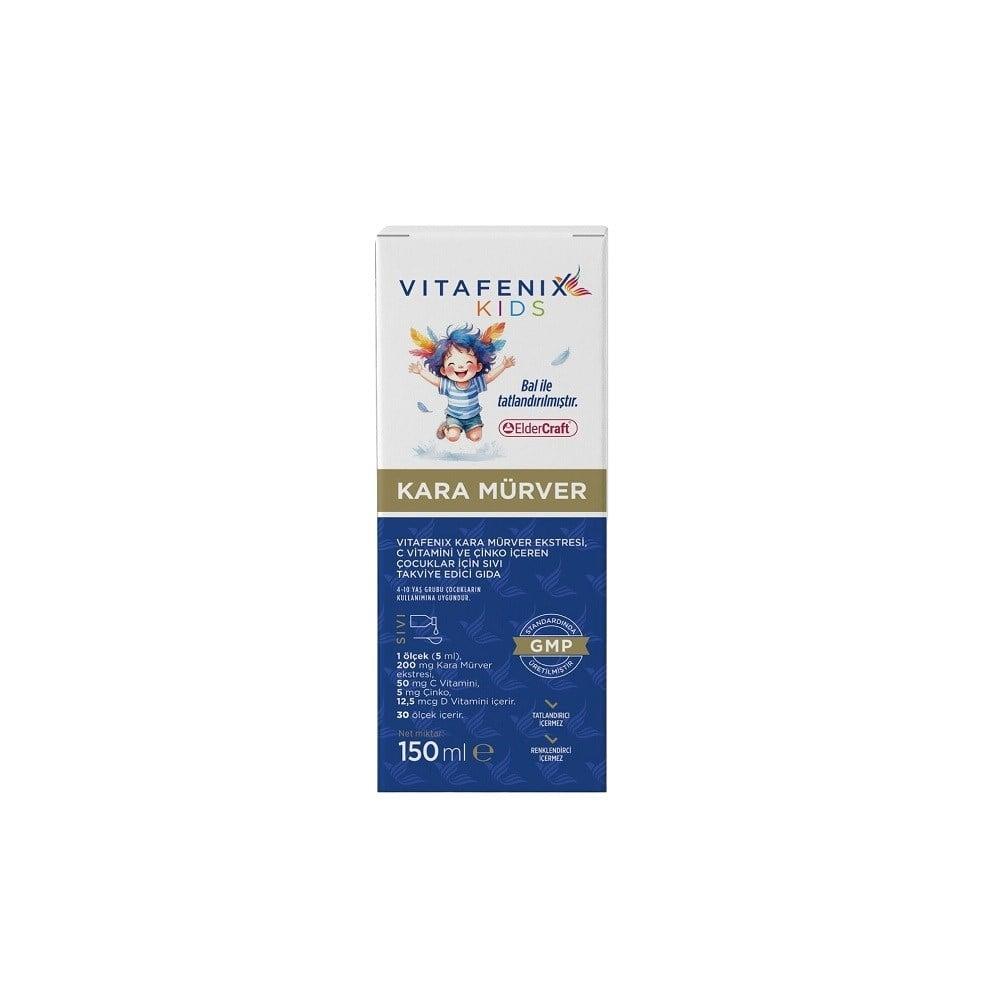 Vitafenix Kids Black Elderberry Liquid Supplement 150 ml