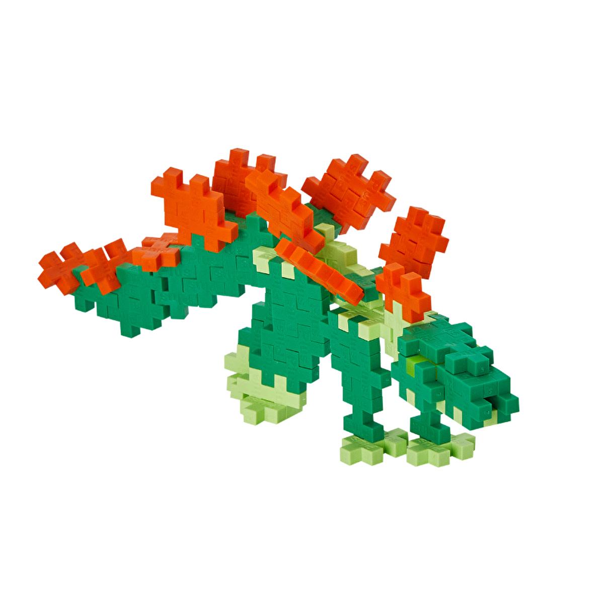 Plus Plus Construction Toy Stegosaurus 100 Piece Set - Creative Building Blocks for Kids, Educational Toy Made in Denmark Plus Plus 100 Piece Construction Toy Set - Creative Building Blocks construction toy, creative toy, children's building blocks, Plus Plus toy, educational toy, kids toys, building blocks, developmental toys, travel toys, Denmark made, reusable container, 100 piece set