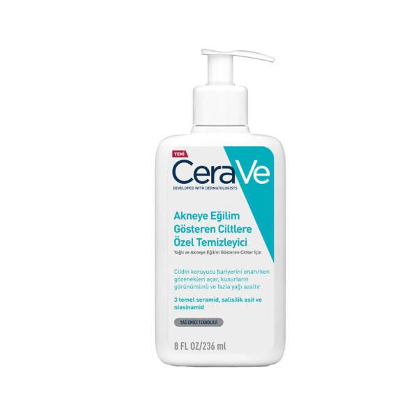 CeraVe Acne Face Wash with Salicylic Acid - Gentle, Oil-Free Cleanser for Acne Prone &amp; Sensitive Skin - 236ml - image 9