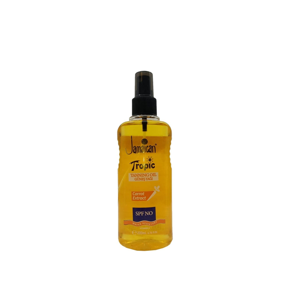 Jamaican Tropic Sunscreen Oil with Carrot SPF - 200ml, Natural Sun Protection for Outdoor Activities Jamaican Tropic Sunscreen Oil with Carrot SPF 200ml Jamaican Tropic sunscreen, SPF sunscreen oil, Carrot sunscreen benefits, Natural sunscreen products, Sunscreen for outdoor activities, sun protection, skincare, outdoor enthusiasts, tropical sunscreen, natural ingredients, SPF protection, carrot oil, antioxidant benefits