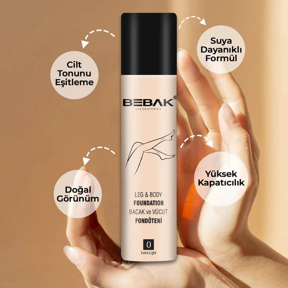 Bebak Leg Foundation Shade 0 for Flawless Skin 75 ml