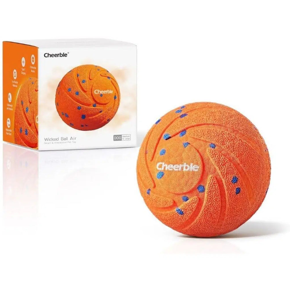 Cheerble Smart Interactive Dog Toy Orange Motion Ball 7cm