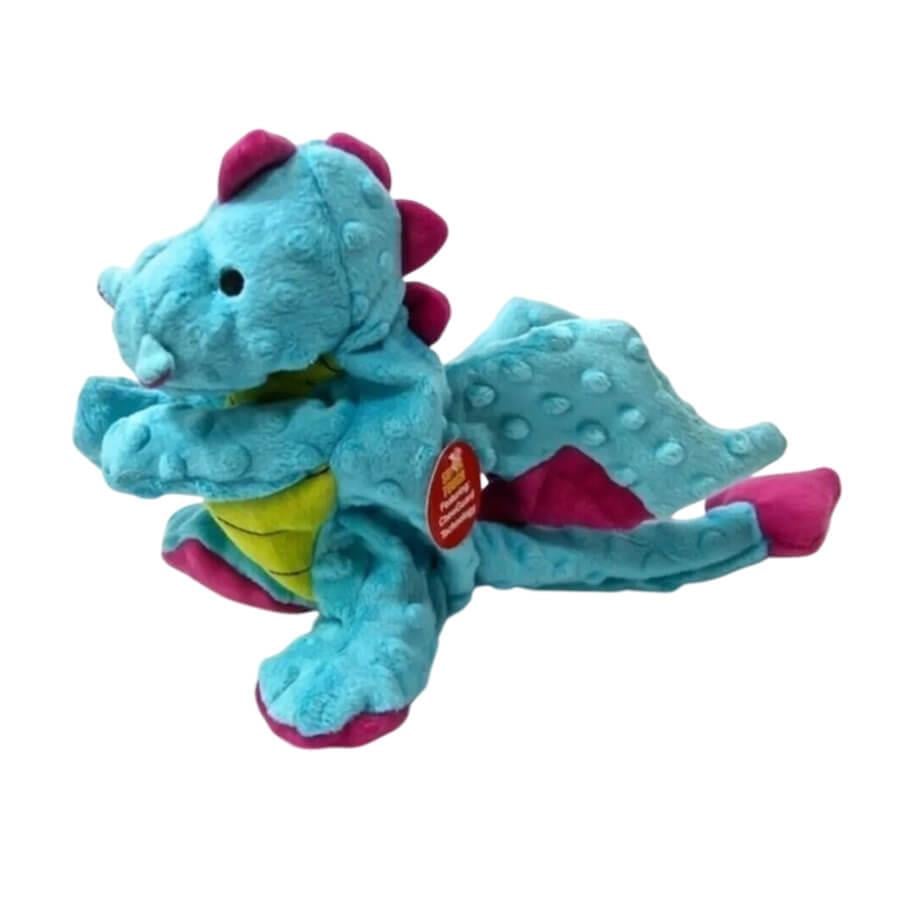 Peggy Chew-It! Turquoise Dragon Durable Dog Toy 35 cm