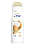 Dove Coconut Oil Shampoo - Natural, Vegan, Cruelty-Free Hair Care for Weak & Damaged Hair - Shampoo