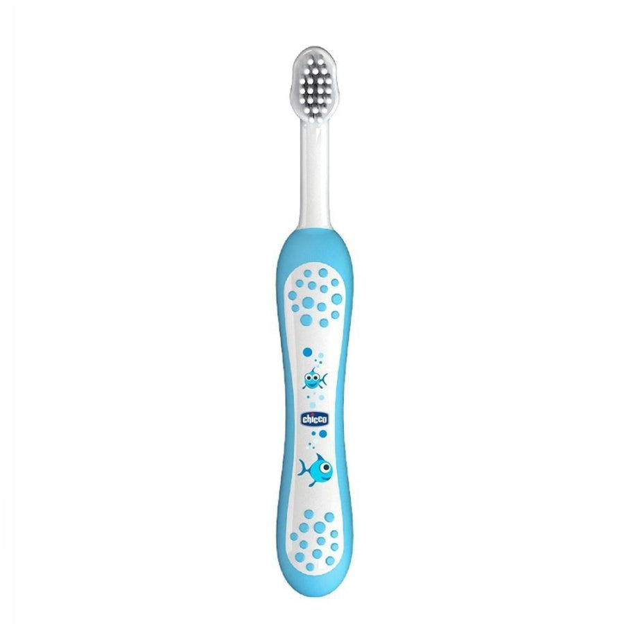 Chicco Baby Toothbrush Blue Soft Tapered Bristles 1 Count