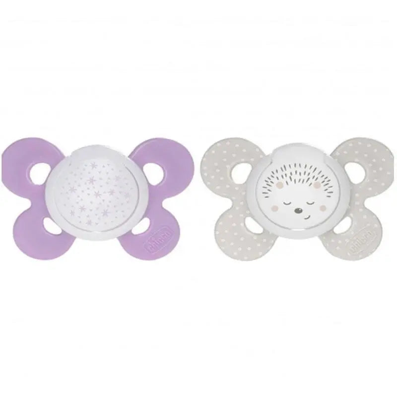 Chicco Physio Forma Comfort Silicone Pacifier for Girls 16-36M 2-Pack