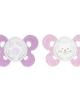 Chicco PhysioForma Comfort Silicone Pacifiers for Girls 6-16M 2-Pack