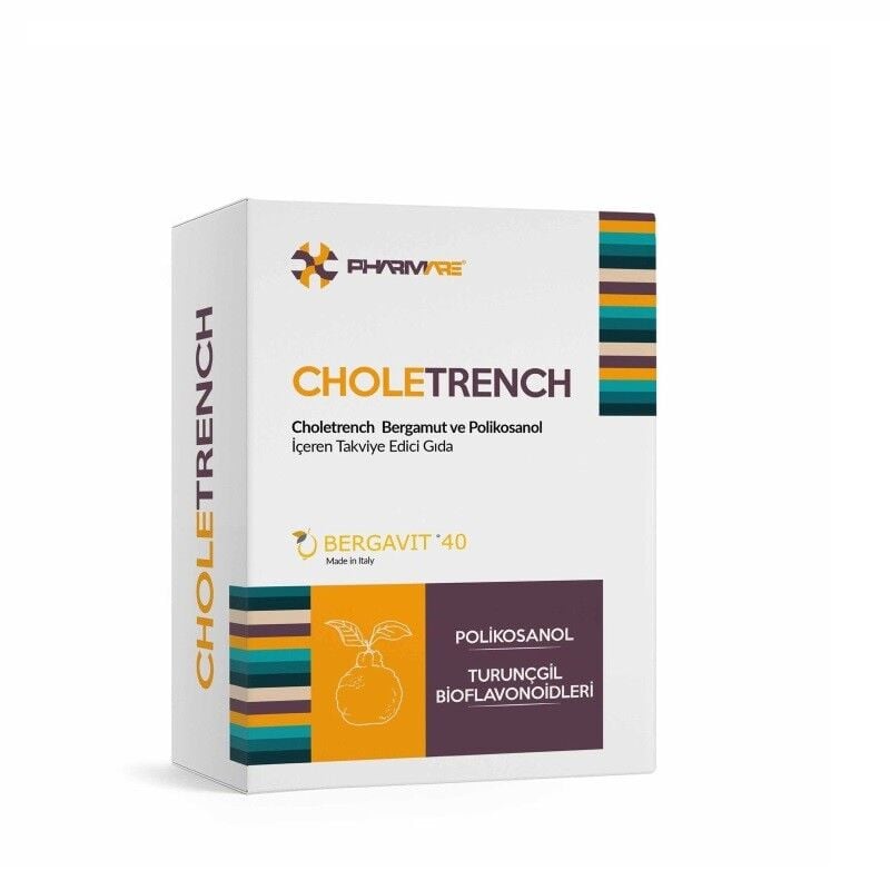 Are Pharma Choletrench Bergamot & Policosanol Supplement 60 Capsules