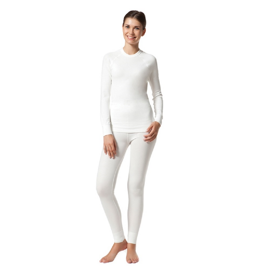 Cift Kaplan 1012 Thermal Long Sleeve Undershirt in White