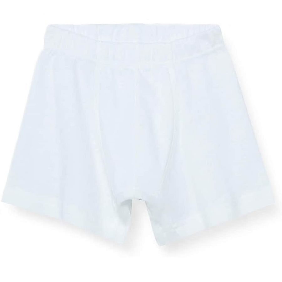 Cift Kaplan Kids White Cotton Boxer Shorts Comfort Fit