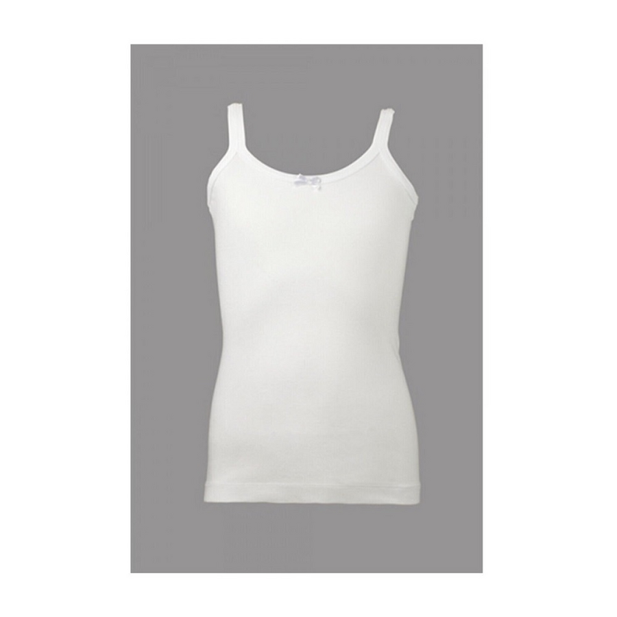 Cift Kaplan 506 Girls Spaghetti Strap Undershirt in White