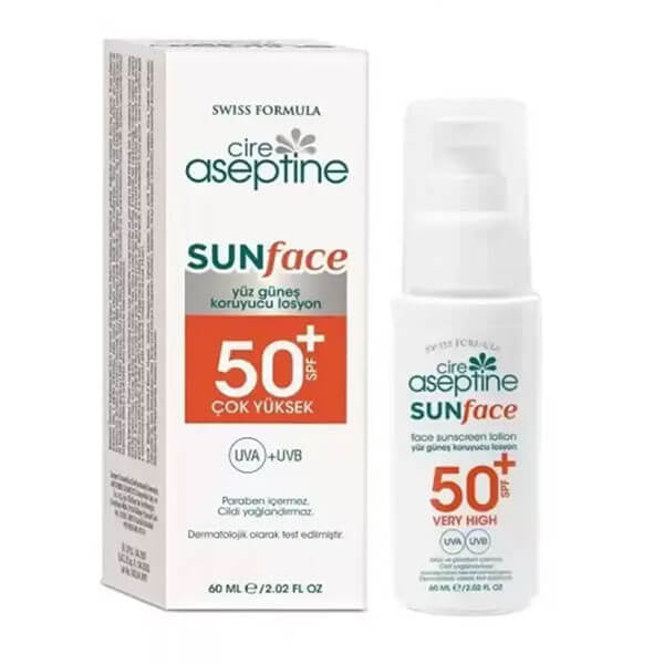 Cire Aseptine Sunface SPF 50+ Face Sunscreen Lotion 60ml