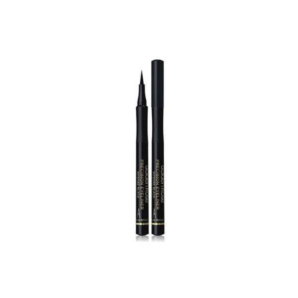 Golden Rose Precision Eyeliner Intense Black - Waterproof, Long-Lasting Eye Makeup with Precision Tip - Eyeliner