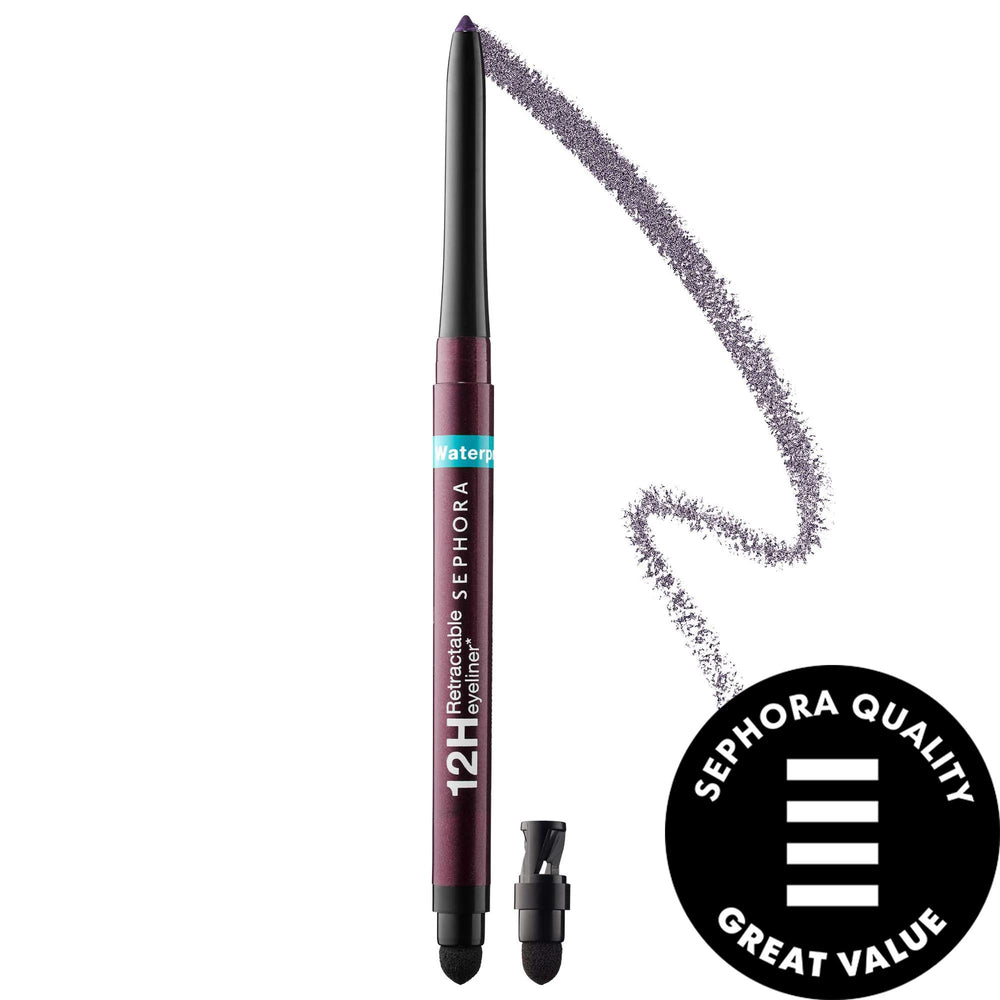 Revlon Waterproof Retractable Eyeliner Pencil - 12HR Long-Wear, Creamy Eye Liner for Intense Definition Revlon Waterproof Eyeliner Pencil - 12HR Long-Wear waterproof eyeliner, retractable eyeliner pencil, long-wear eye makeup, creamy eyeliner, multi-functional eye pencil, eye makeup, cosmetic, makeup, eyeliner, Revlon, beauty, long-lasting makeup, smudge-proof, intense eye definition, convenient makeup, mess-free application