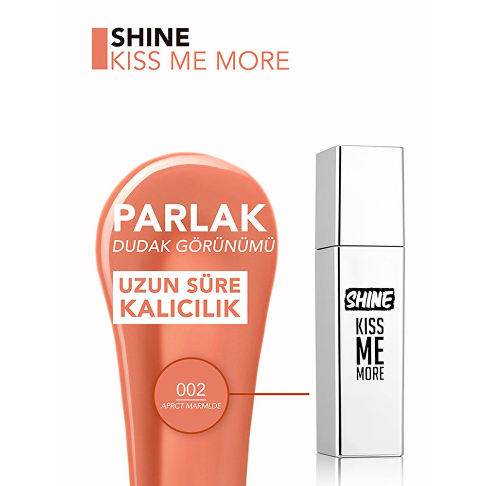 Flormar Shine Kiss Me More Liquid Lipstick - Long-Lasting, Moisturizing, Shiny Finish - view 3